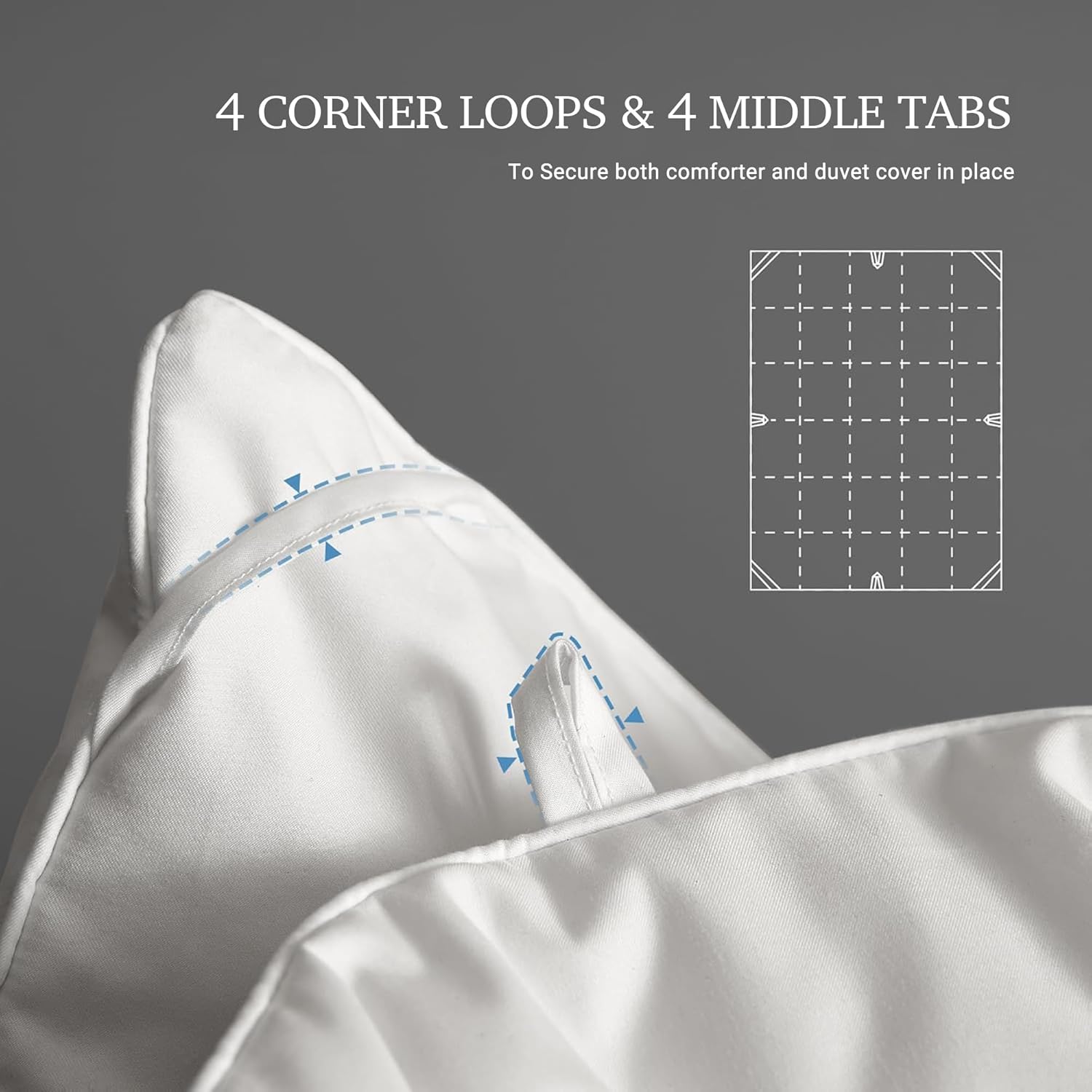 AUCT 24803 - $80 Hotel Grand Luxury White Goose Feather Down Fiber Comforter King Size - Image 4