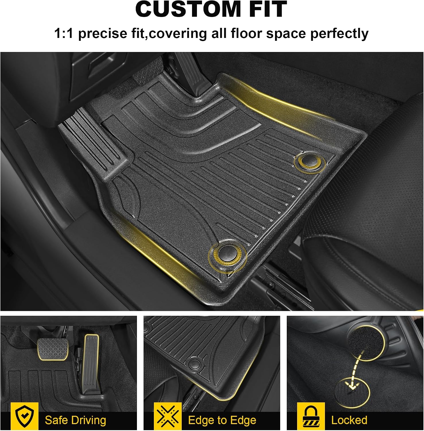 AUCT 22686 - $96 Floor Mats Compatible with 2019-2026 BMW 3 Series (Only Sedan) - Image 3