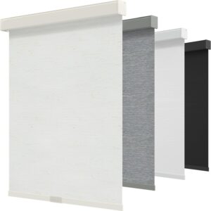 AUCT 22998 - $70 GENIMO Cordless Blackout Roller Shades, 46" W X 72" H, Linen Beige