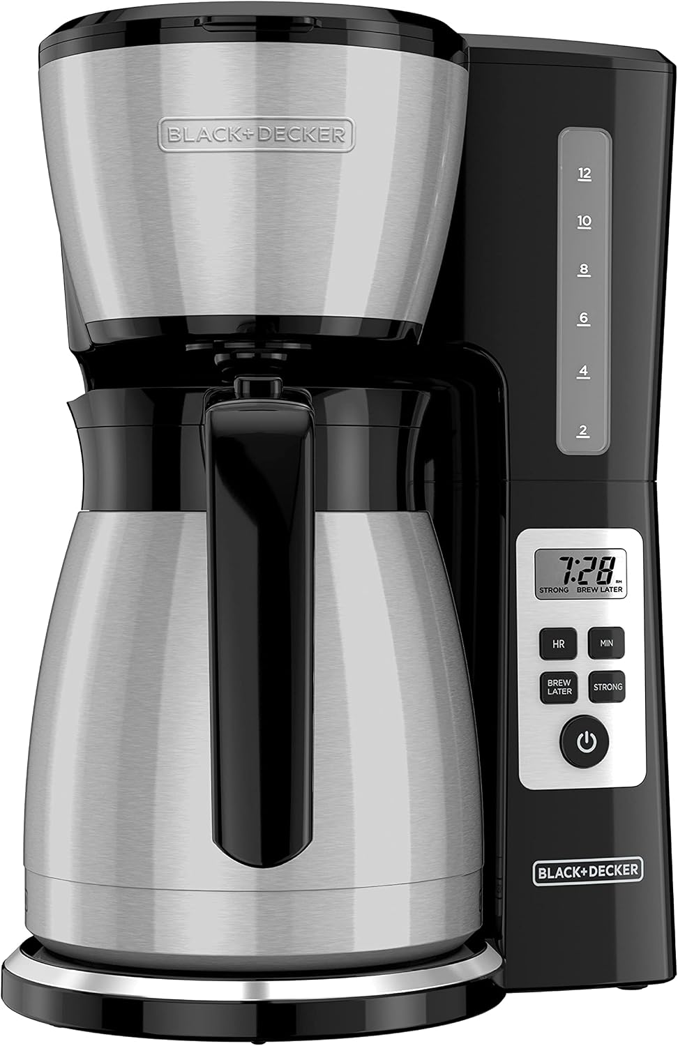 AUCT 23255 - $53 BLACK+DECKER 12 Cup Thermal Programmable Coffee Maker with Brew Strength and VORTEX Te - Image 2