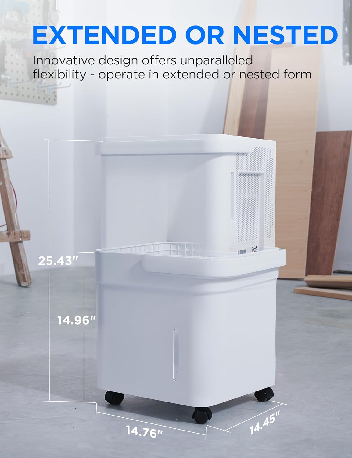 AUCT 24969 - $250 Midea Cube 35 Pint Dehumidifier for Basement, 3,500 Sq. Ft, Energy star - Image 4