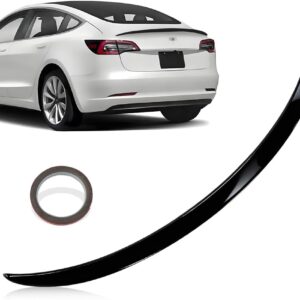 AUCT 24777 - ABS Rear Spoiler Wings Compatible with TES-la Model 3 2017-2023 (Not for 2024-2025 Model 3