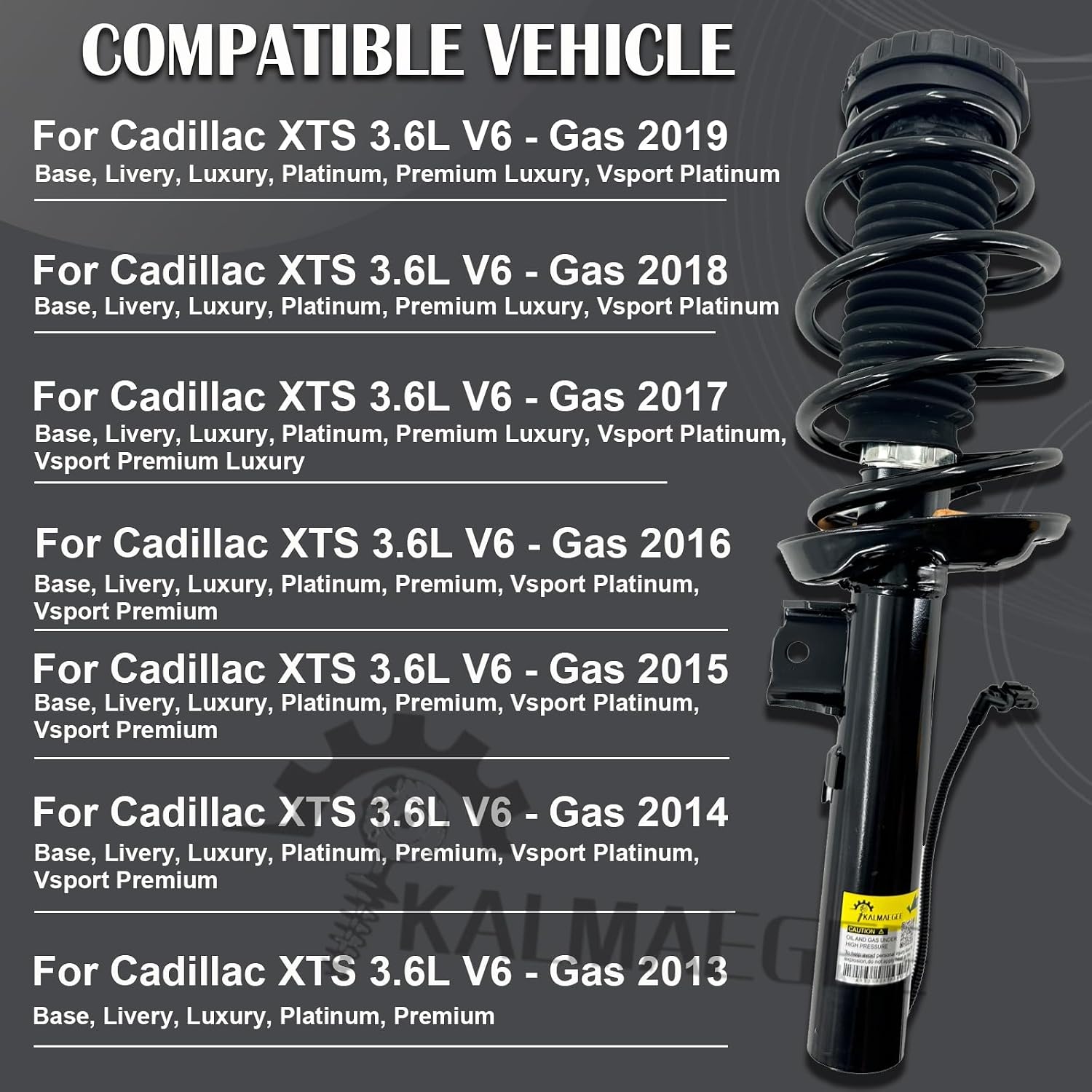 AUCT 23262 - $99 1PC Front Left or Right Shock Strut Assy. for Cadillac XTS 3.6L 2013-2019 - Image 2