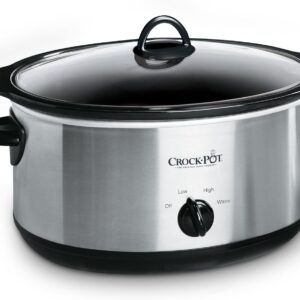 AUCT 23294 - Crock-Pot 7-Quart Manual Slow Cooker, Family Size Serves 8+ People & Fits 6-lb Roast, Remo