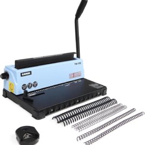 AUCT 22964 - $111 RAYSON TD-132 3:1 Wire Binding Machine, 12-Sheet Punch, 120-Sheet Capacity