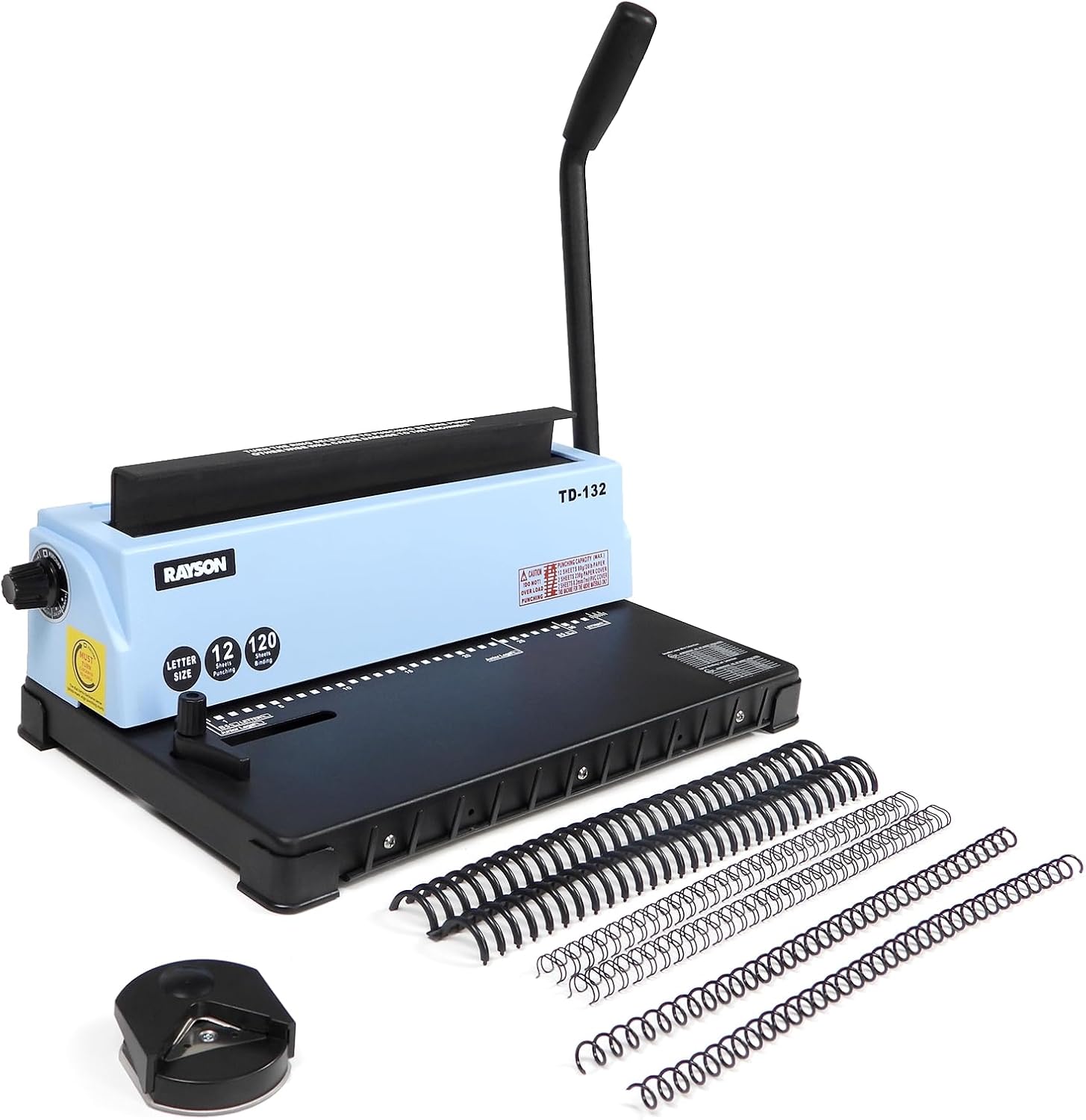 AUCT 22964 - $111 RAYSON TD-132 3:1 Wire Binding Machine, 12-Sheet Punch, 120-Sheet Capacity