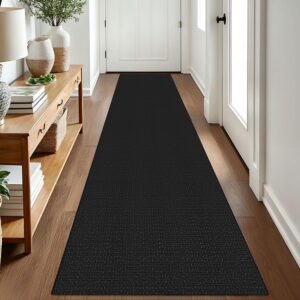 AUCT 24856 - Woven Runner Rug 2x8 Ft Washable Runners for Hallways Cotton Non Slip Rubber Backed Kitche