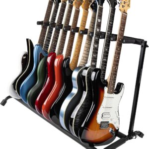 AUCT 22819 - $75 Gator Rok-It Multi Guitar Stand Rack with Folding Design, Holds up to 10 Electric or A