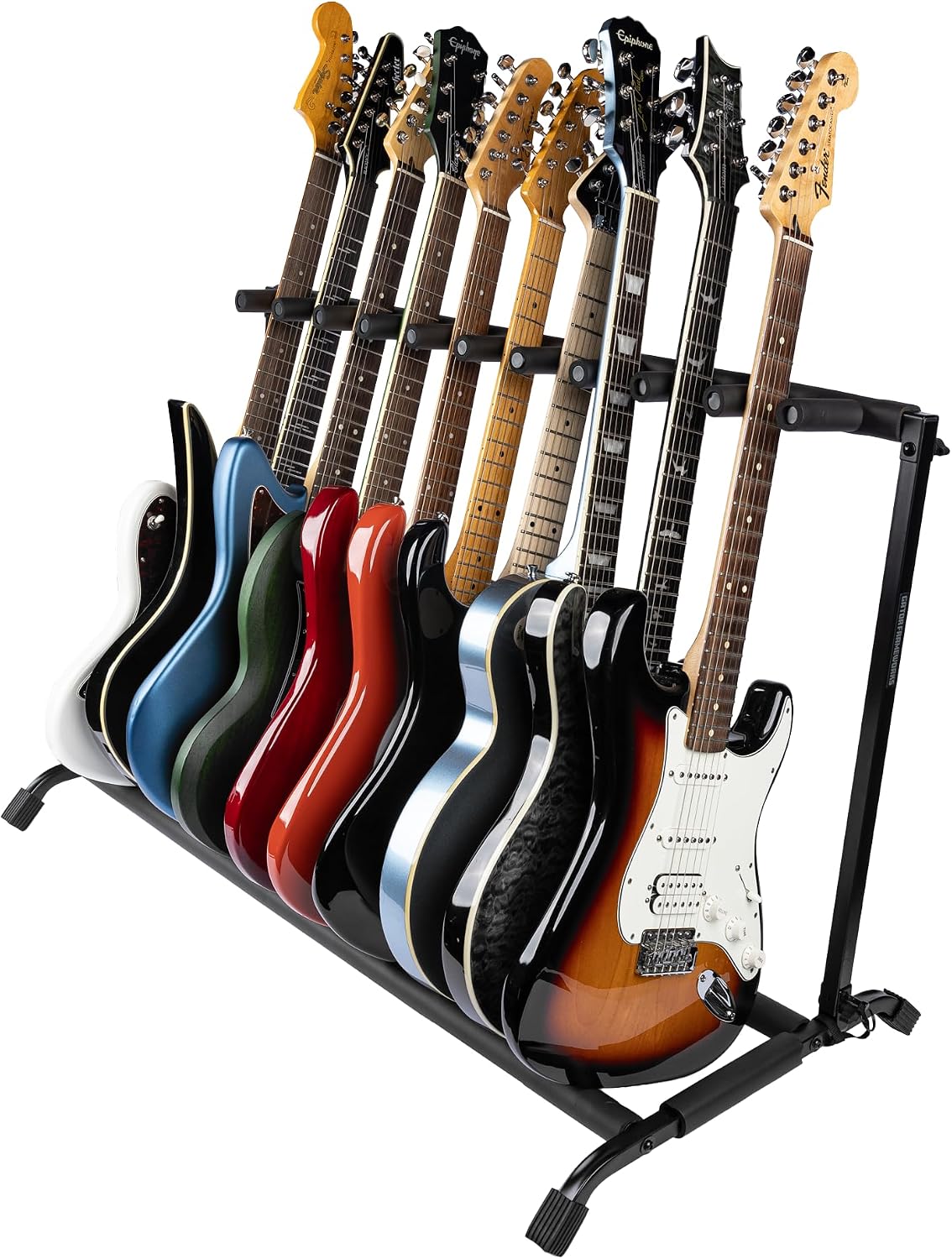 AUCT 22819 - $75 Gator Rok-It Multi Guitar Stand Rack with Folding Design, Holds up to 10 Electric or A