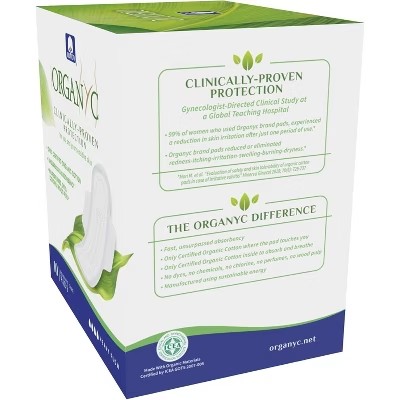 AUCT 24769 - Organyc Cotton Menstrual Pads Heavy Flow, Natural Cotton Feminine Pads for Heavy Menstrual - Image 3