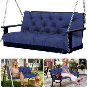 AUCT 23077 - $96 Swing Cushions 3 Seater Replacement Waterproof Outdoor Porch Swing Cushion with Backre