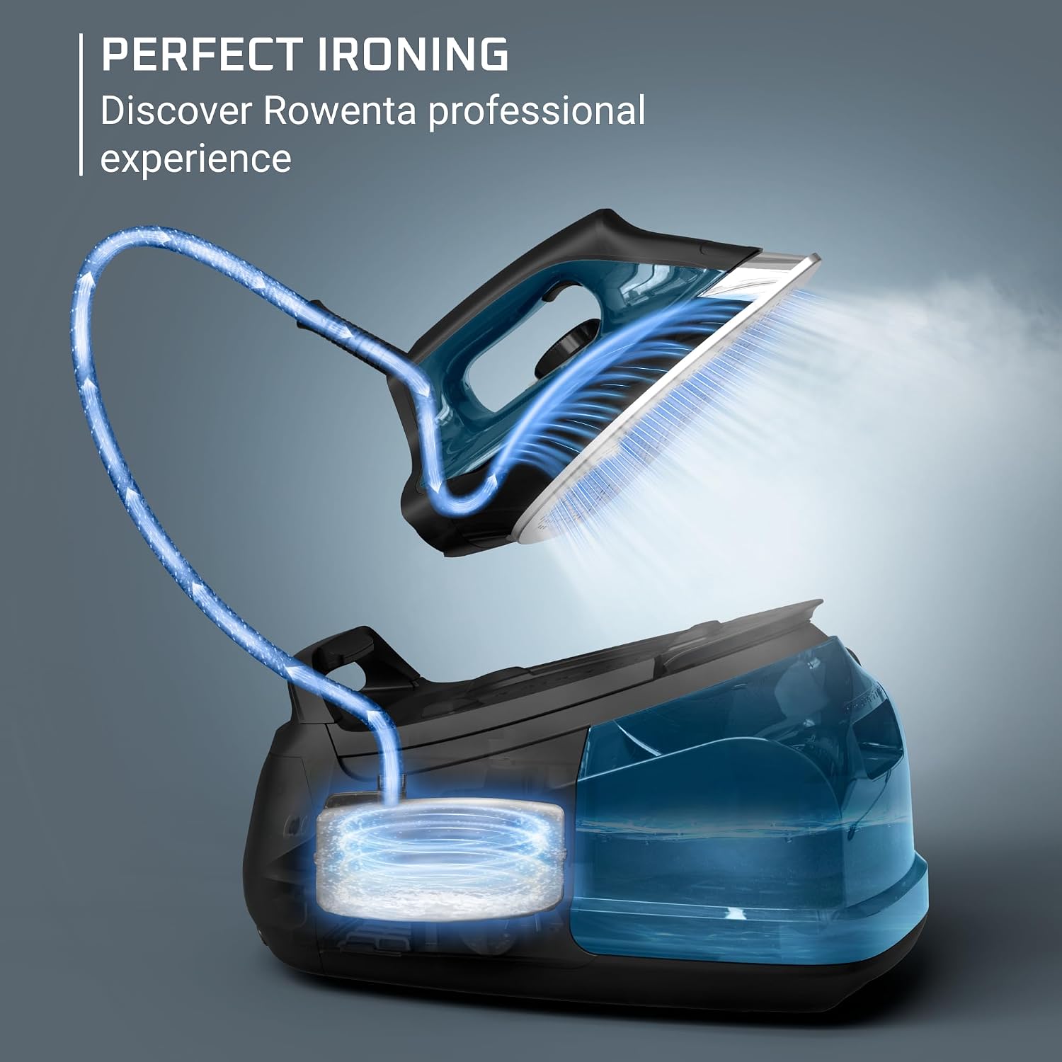 AUCT 23162 - $330 Rowenta Steam Station, Stainless Steel Soleplate, Professional Iron Steamer for Cloth - Image 2